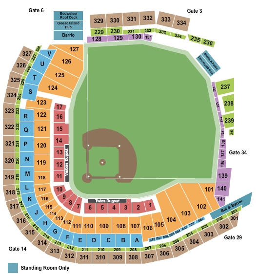 Target Field Minnesota Twins Seating Chart